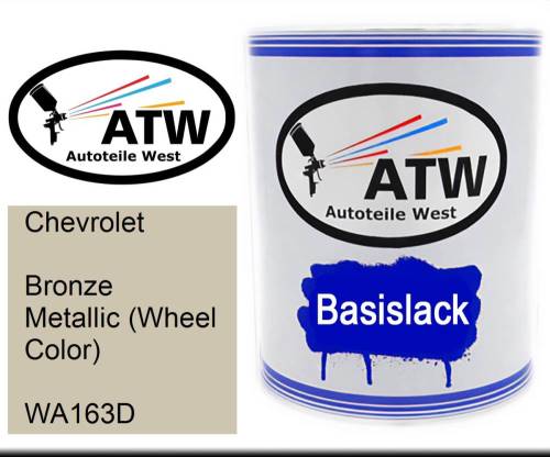 Chevrolet, Bronze Metallic (Wheel Color), WA163D: 1L Lackdose, von ATW Autoteile West.